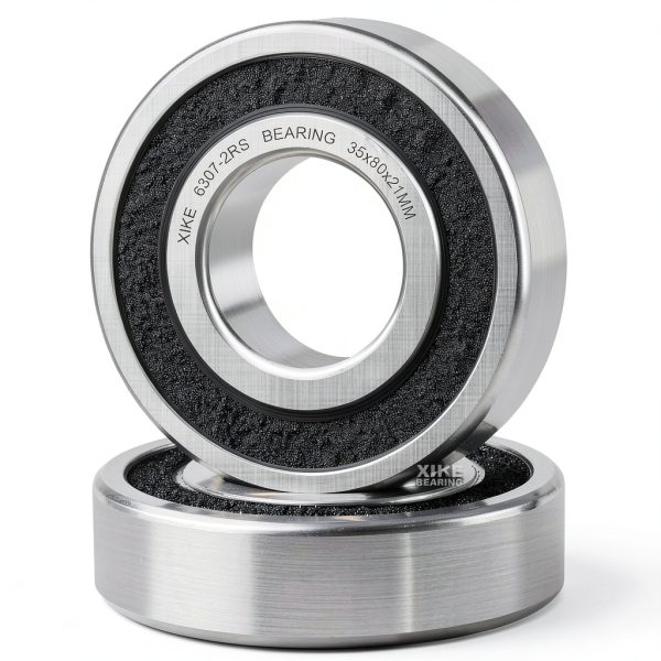 XiKe Industrial Deep-Groove Ball Bearing 6307-2RSx2 4mm Chrome Steel-0