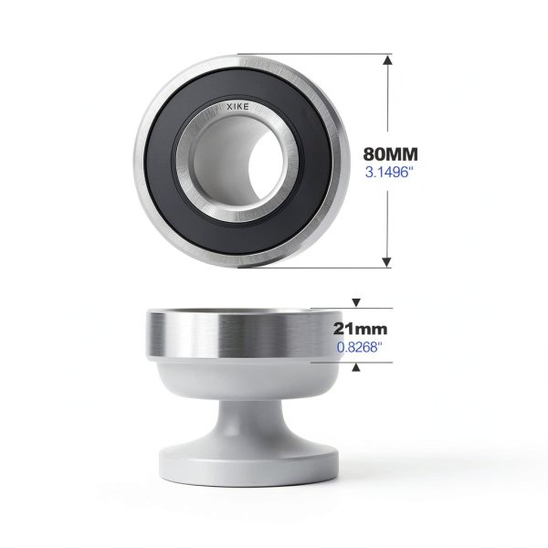 XiKe Industrial Deep-Groove Ball Bearing 6307-2RSx2 4mm Chrome Steel-1